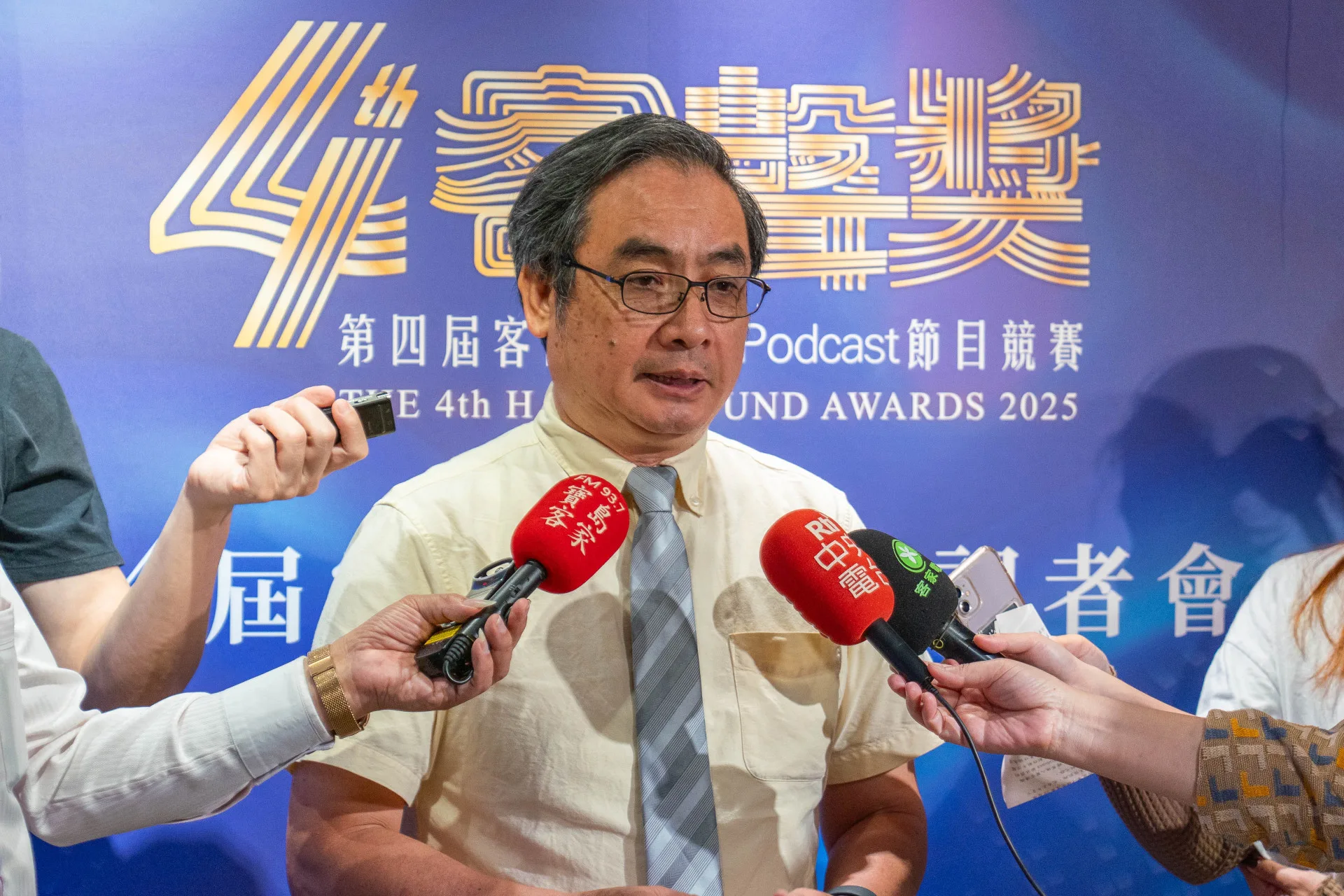 客傳會董事長陳邦畛表示,希望藉由舉辦客聲獎,發掘更多客語廣播與聲音工作人才。李台源攝