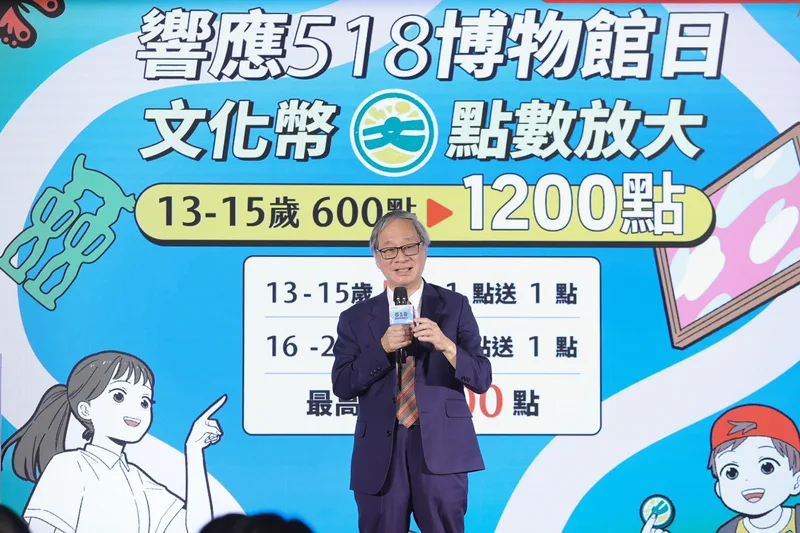 迎接518博物館日　文化部推文化幣加碼活動