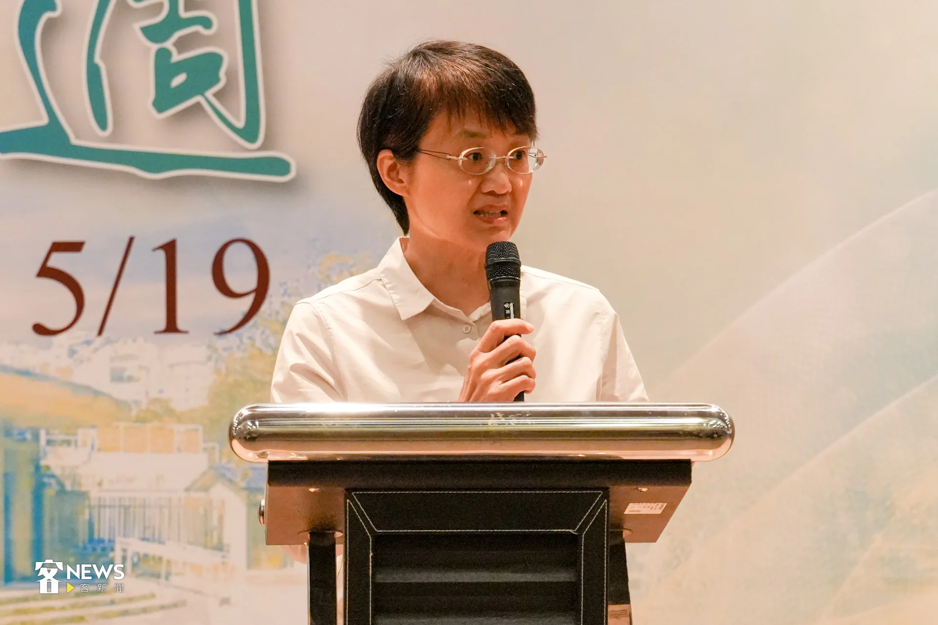 客委會主委古秀妃致詞表示，客委會十分重視「全球客家研究」。蔡依璇攝