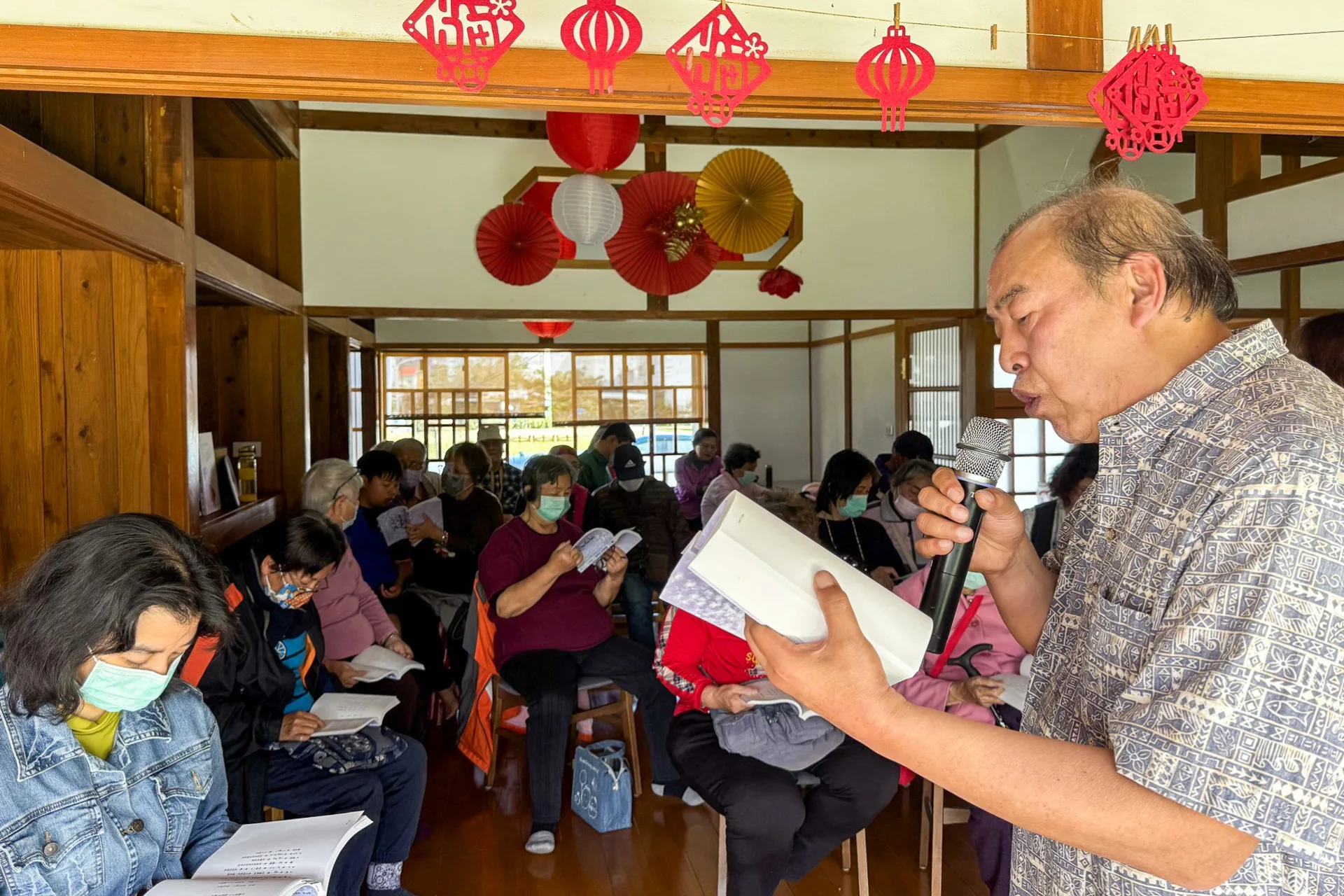 台東的客家學堂在3月份舉辦劉明猷的客語文學新書發表會。蕭宥提供