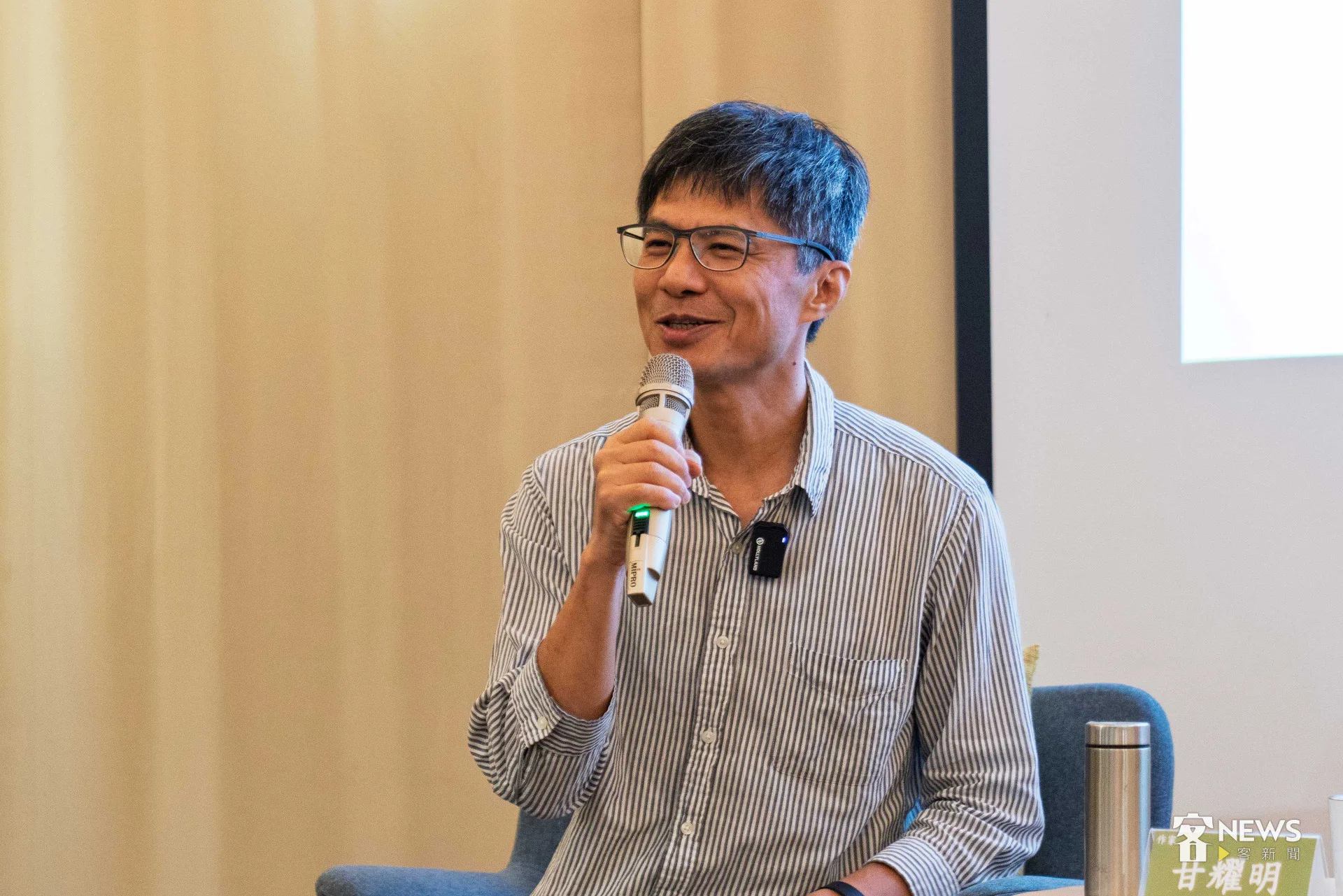 甘耀明透露，《我的藍鵲公主》故事構想已經醞釀長達十年。李台源攝