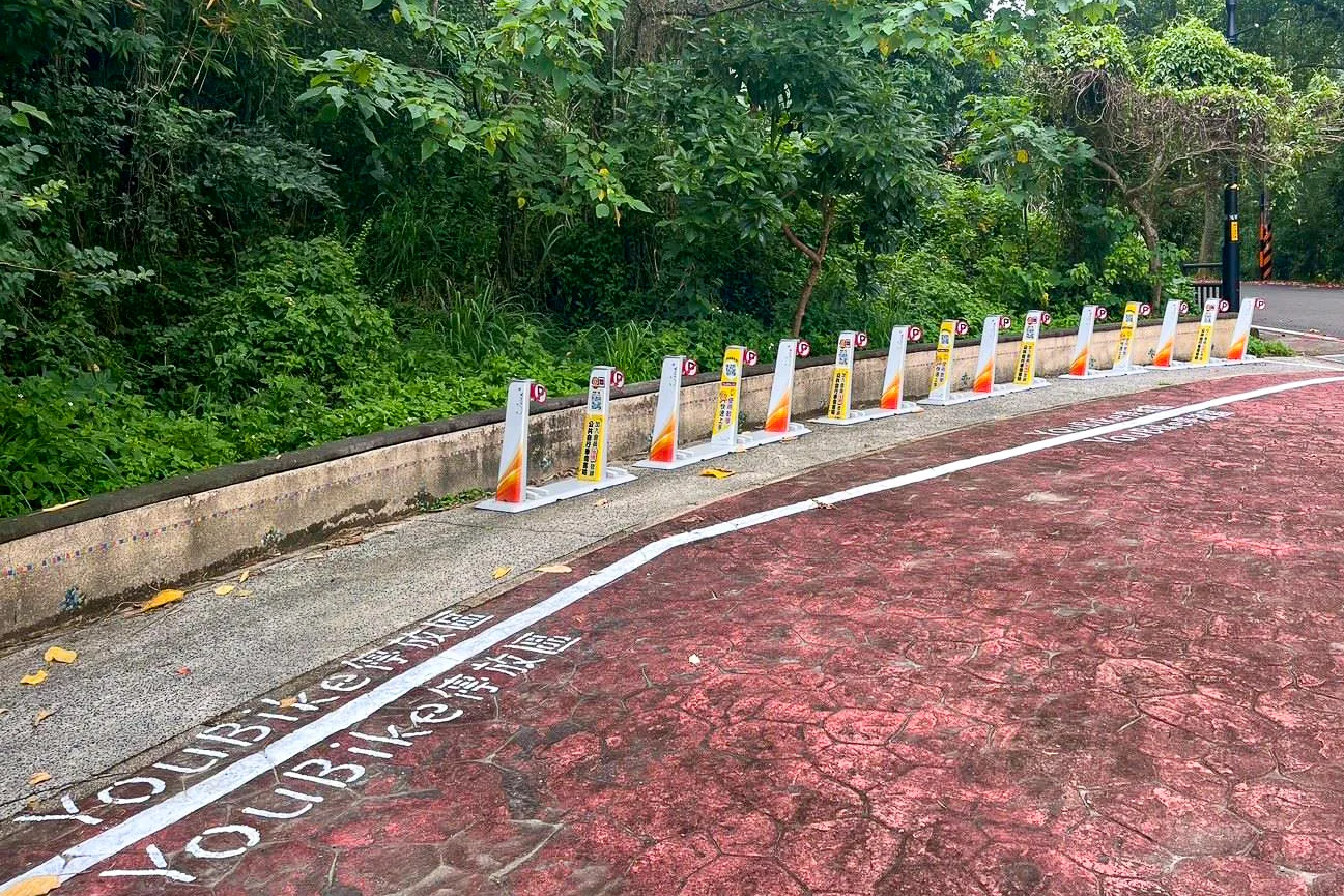 飛鳳山（鳳鳴公園）未來設置的Youbike站點。新竹縣政府提供