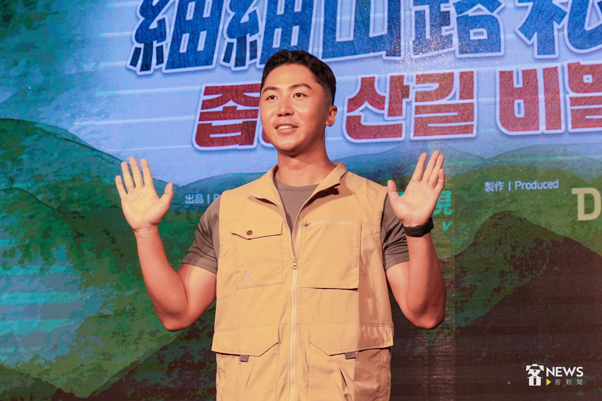 定居台灣的韓國Youtube肌肉山。李台源攝