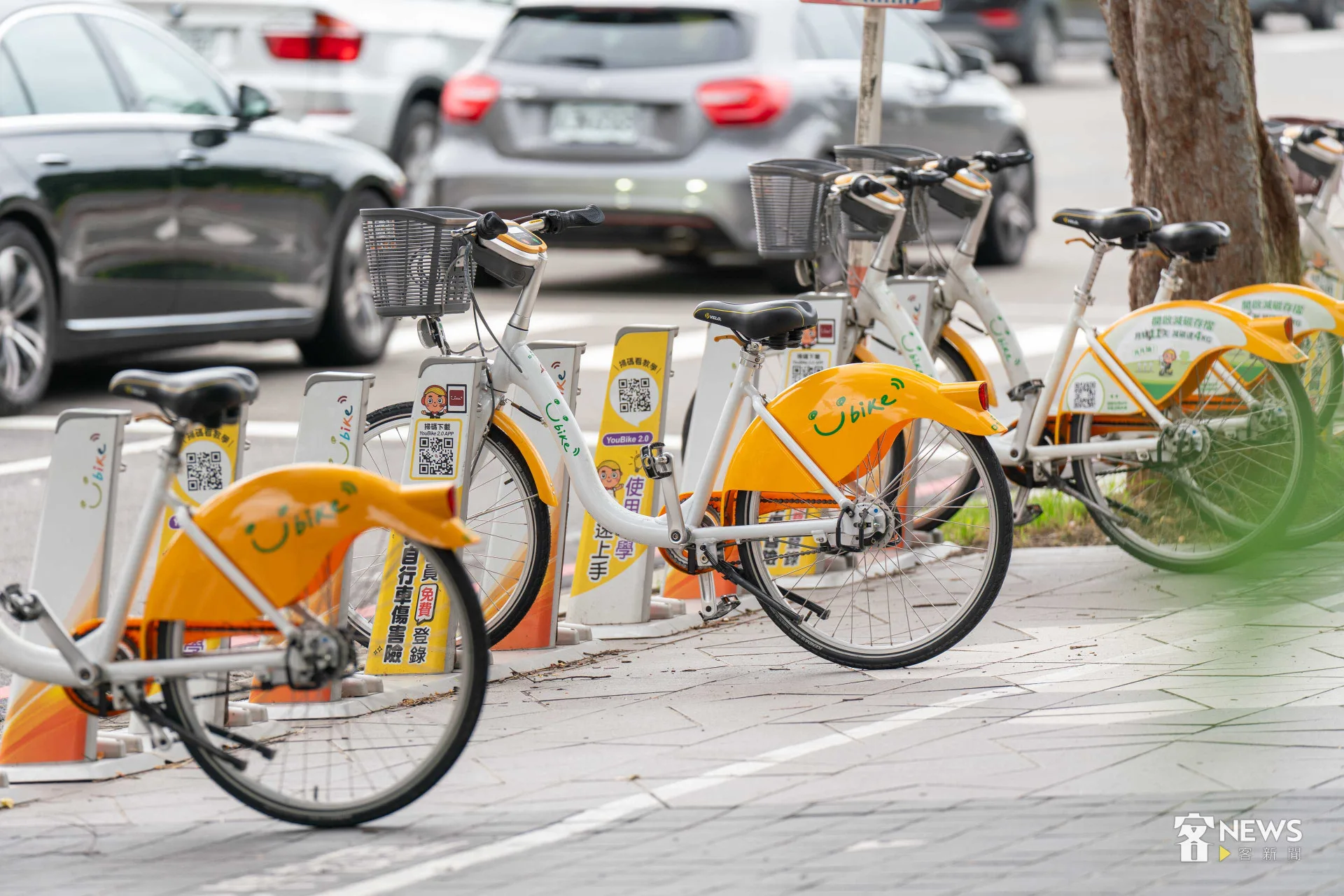苗栗縣府回應，YouBike已由交工處團隊合併大湖、卓蘭一起考量設點。圖為竹北Youbike腳踏車。李台源攝（資料照）