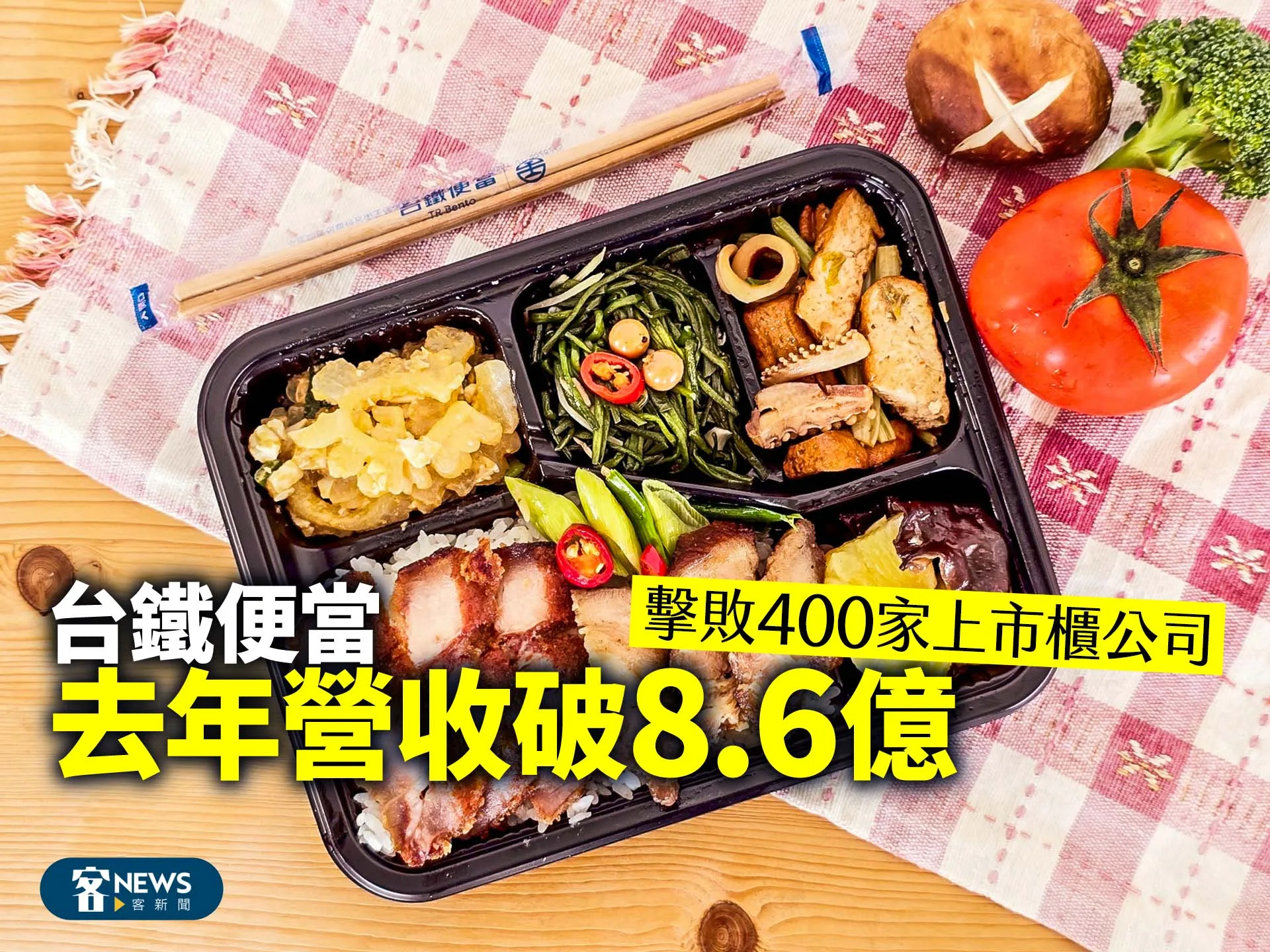 台鐵便當去年營收破8.6億　擊敗400家上市櫃公司