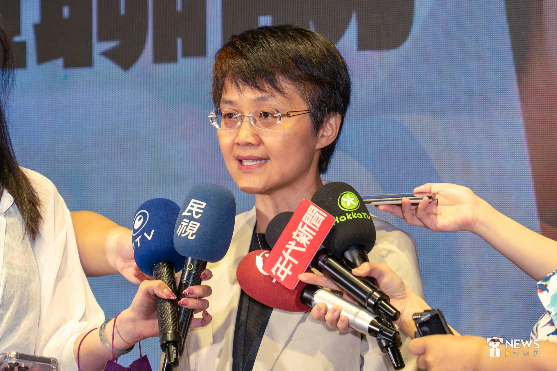 客委會主委古秀妃表示，希望透過客家幣，結合既有的客語認證、客語家庭以及「亻厓講客」店家。李台源攝