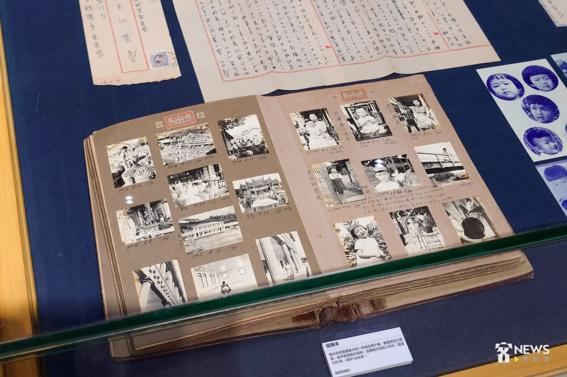 《詹冰全集》發表會現場展出詹冰親自沖洗的照片。李台源攝