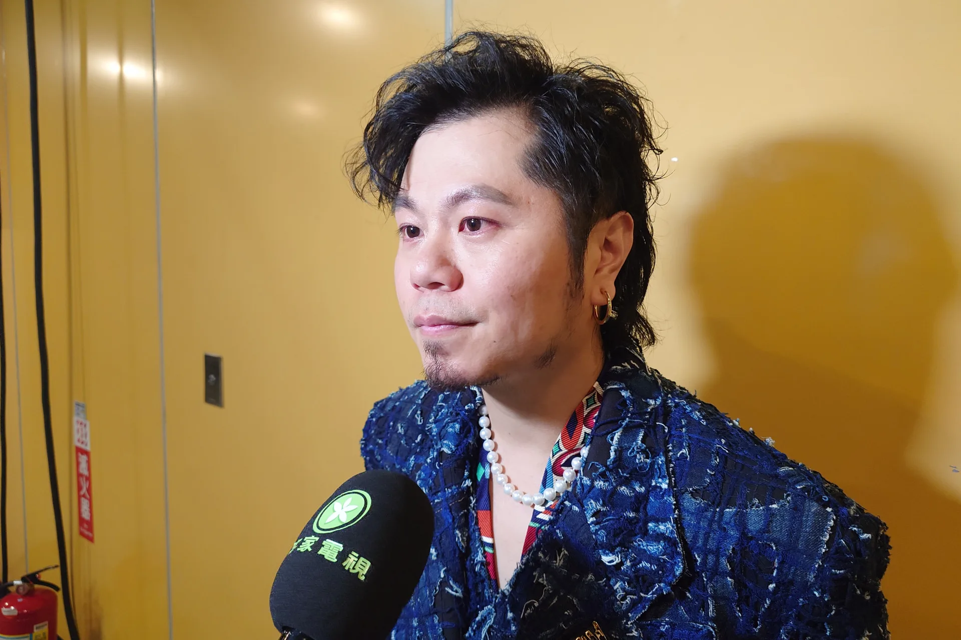 黃子軒在後台受訪時幾乎紅了眼眶。李台源攝