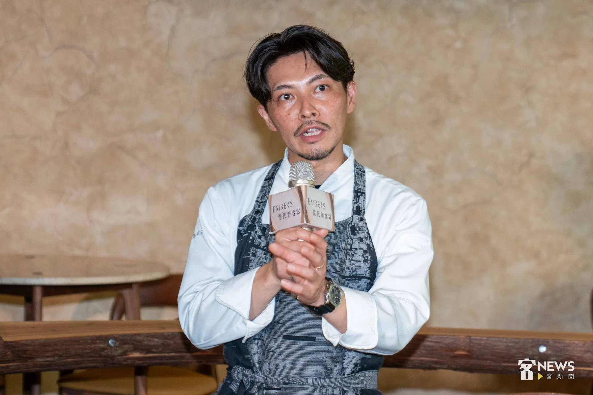EMBERS主廚郭庭瑋分享，客家食材質樸真摯，富含在地風土的記憶與手作精神。李台源攝