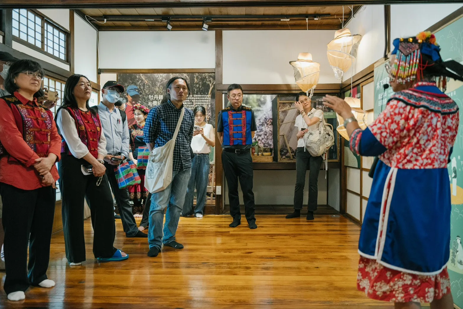 策展團隊介紹林下經濟。農業部林業及自然保育署提供