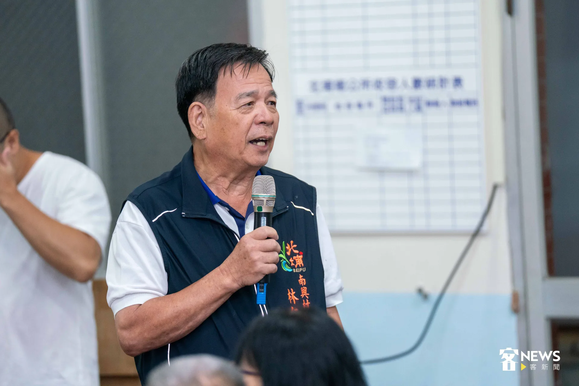 北埔南興村村長林仁發則強調,開發案可以帶動北埔商機與就業機會。宋佩遙攝