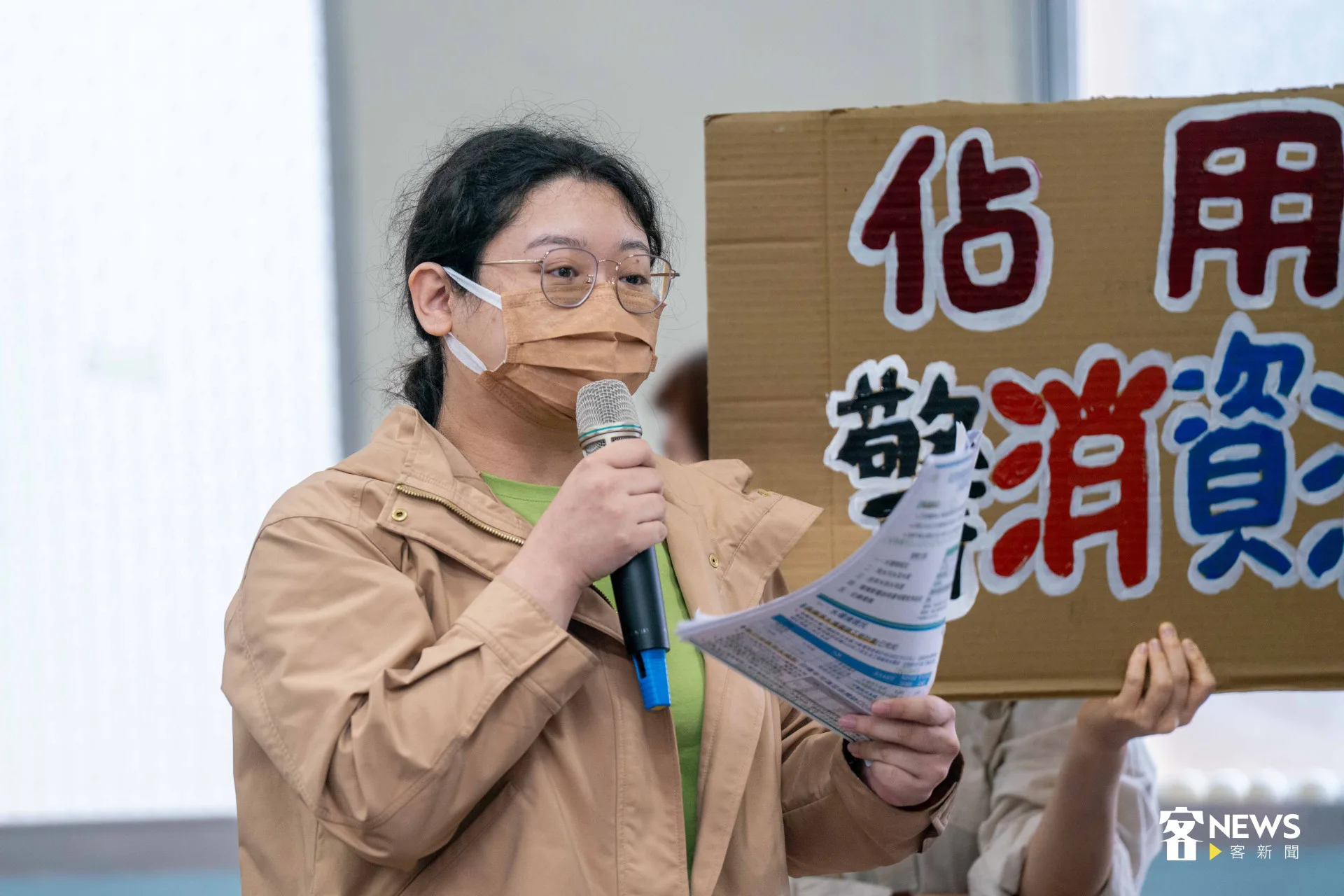 北埔青年商家Lulu指出,開發案不只是地方發展的問題,更是公共議題,不論是不是北埔在地人,都有資格表達意見。宋佩遙攝