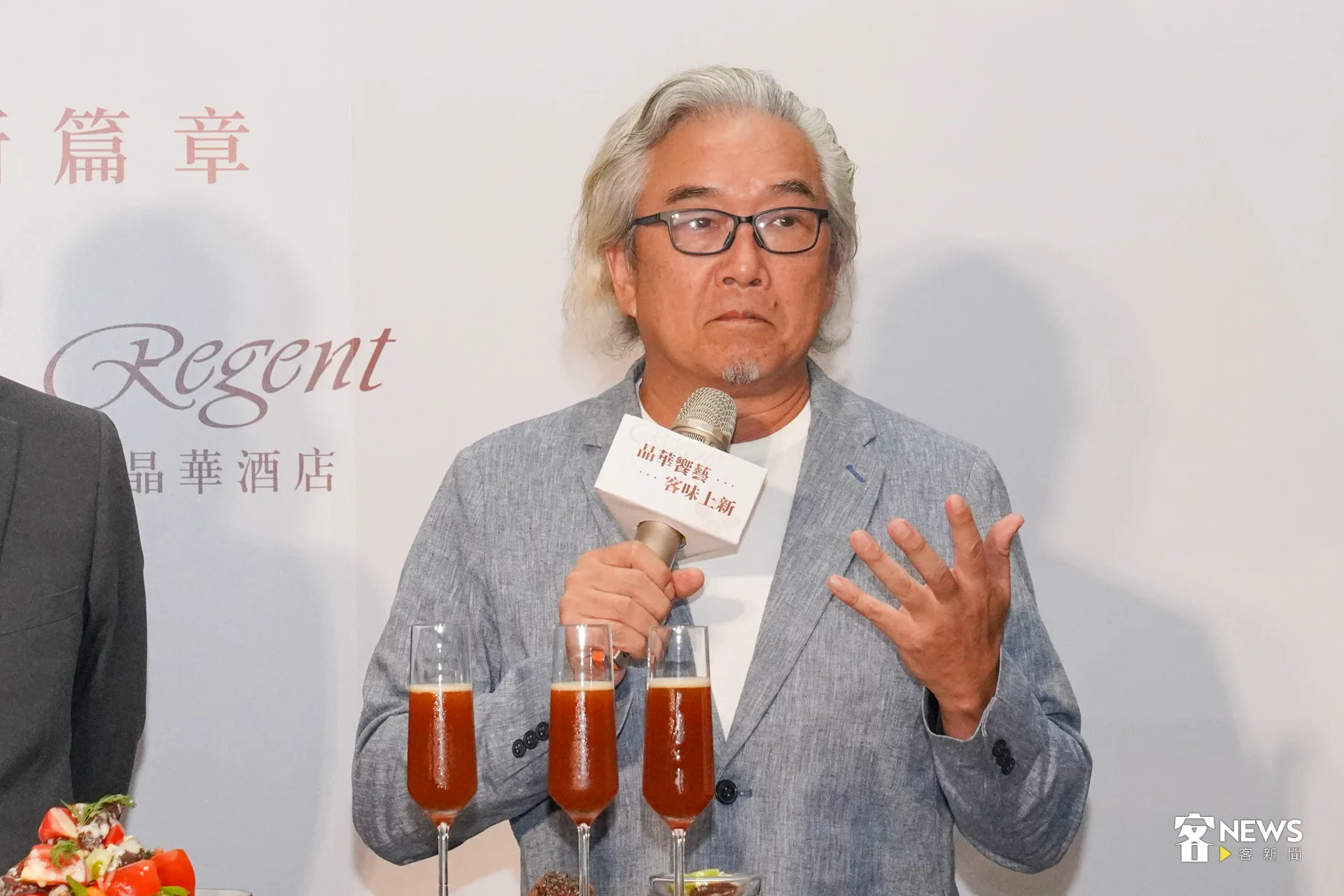 美食節目主持人焦志方表示,客家料理對他而言就是「時間」二字,透過時間醞釀出最佳風味。洪藝晅攝