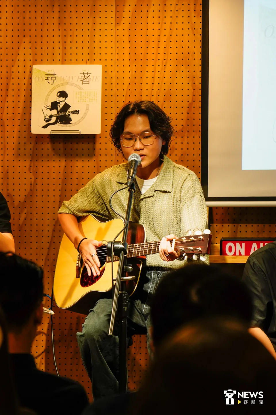 創作歌手江晟榮進入決賽。洪藝晅攝