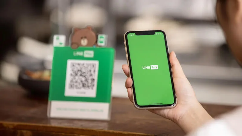 Line Pay示意圖。LINE Pay提供