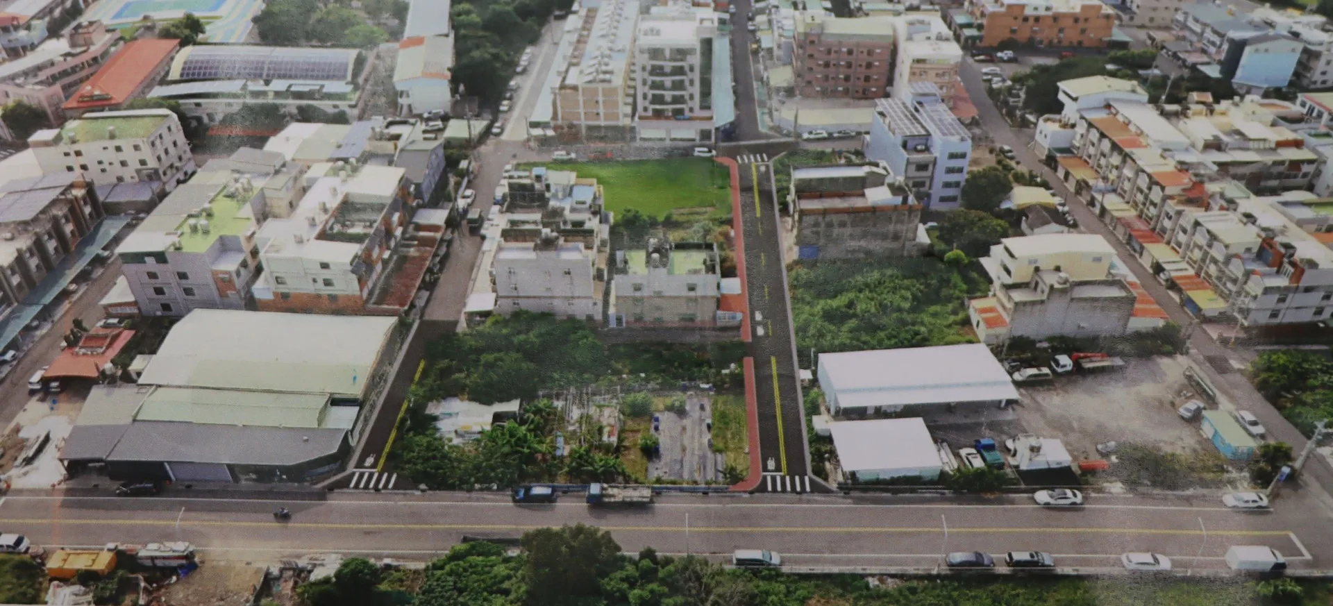 後龍大庄瓶頸路段完工模擬圖。