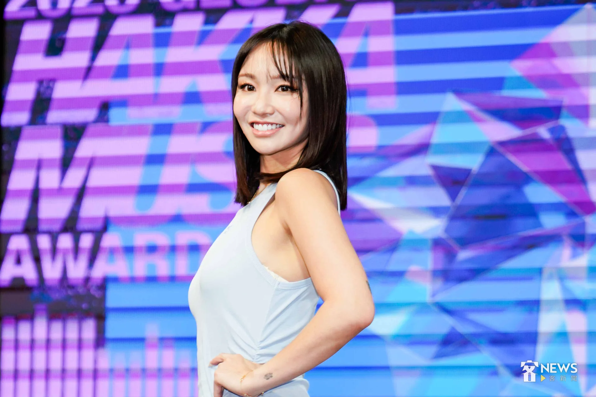 陳芳語說，學習客語非常有挑戰，但是他絕對會努力做到最好。李台源攝