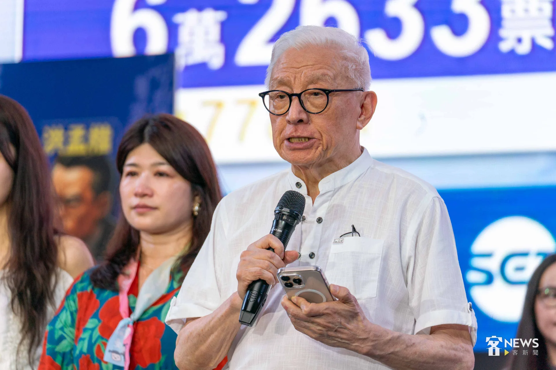 曹興誠強調反共護台的重要性，台灣主權只屬於台灣人民，中共統一的圖謀，是對台灣的侵略。李台源攝