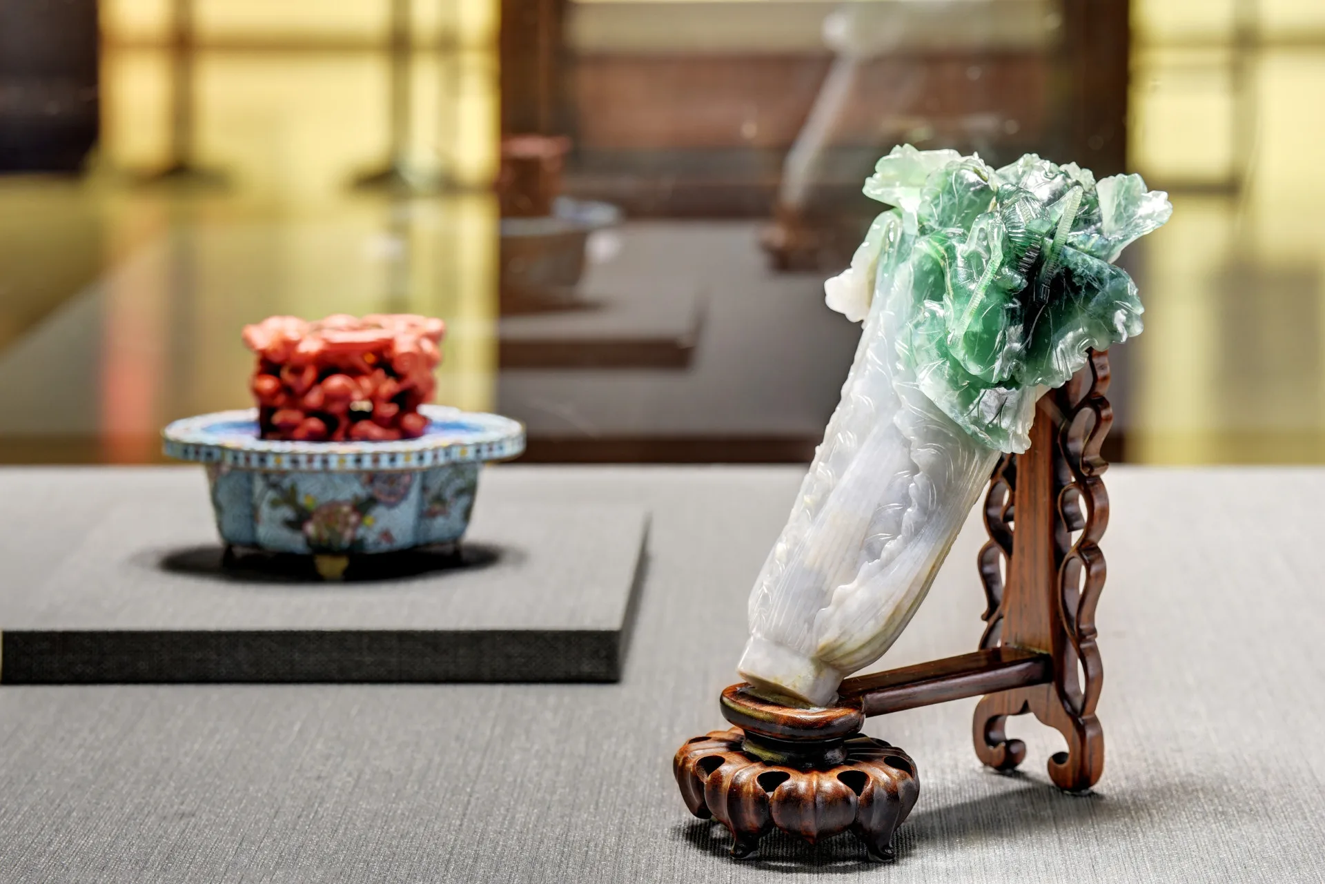 故宮國寶「翠玉白菜」將赴捷克展出。國立故宮博物院提供