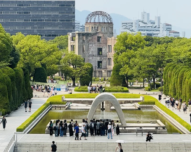 廣島市和平紀念公園。中央社