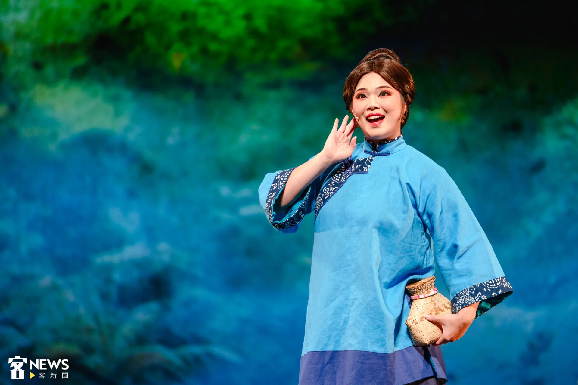 《1895乙未英烈——徐驤》將於全台巡演8場，今天在苗北藝文中心總彩排。朱愷元攝