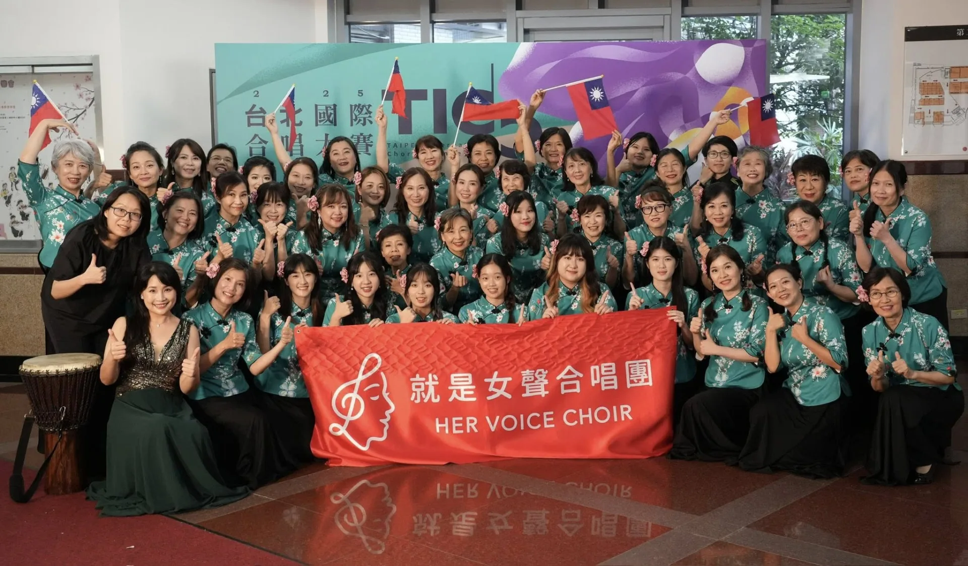新竹市「就是女聲合唱團 Her Voice Choir」連續2年在國際合唱大賽上表現亮眼。翻攝自就是女聲合唱團臉書粉絲專頁