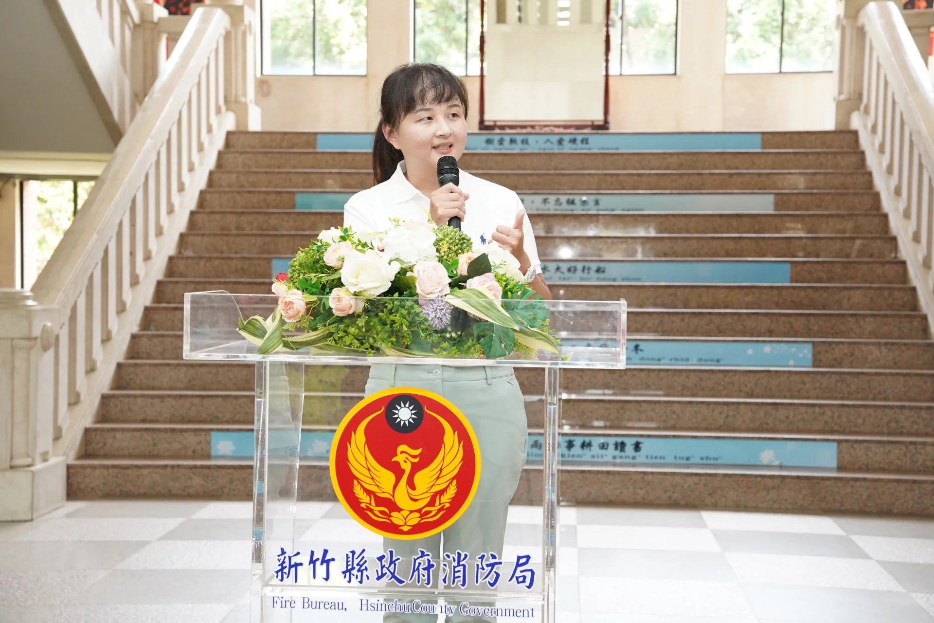 熱心公益的呂淑貞女士則是北埔消防分隊小隊長呂君豪的胞姊,長期支持救災救護工作