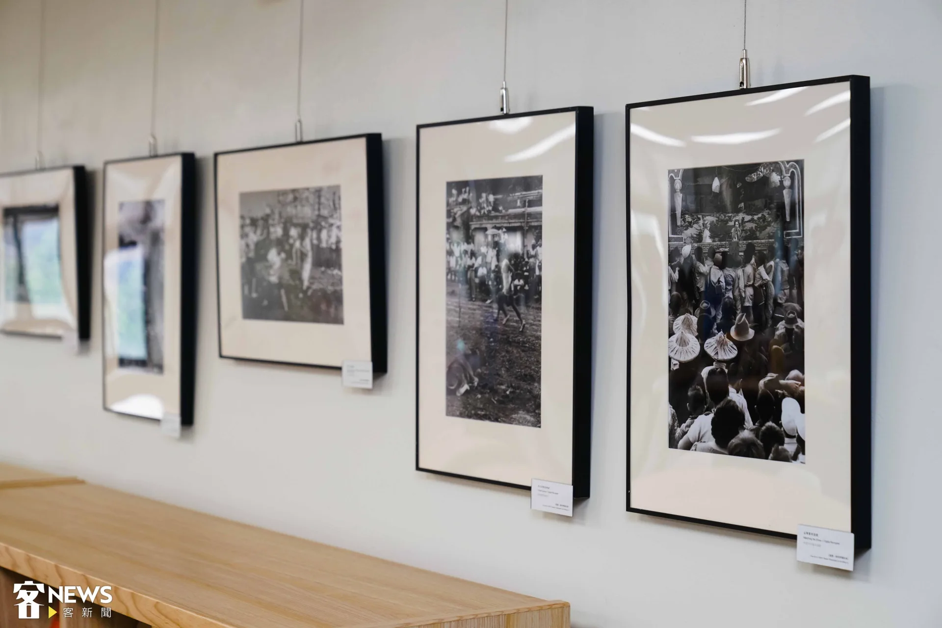 現場展出劉安明、葉裁、梁國龍之黑白影像作品。朱愷元攝