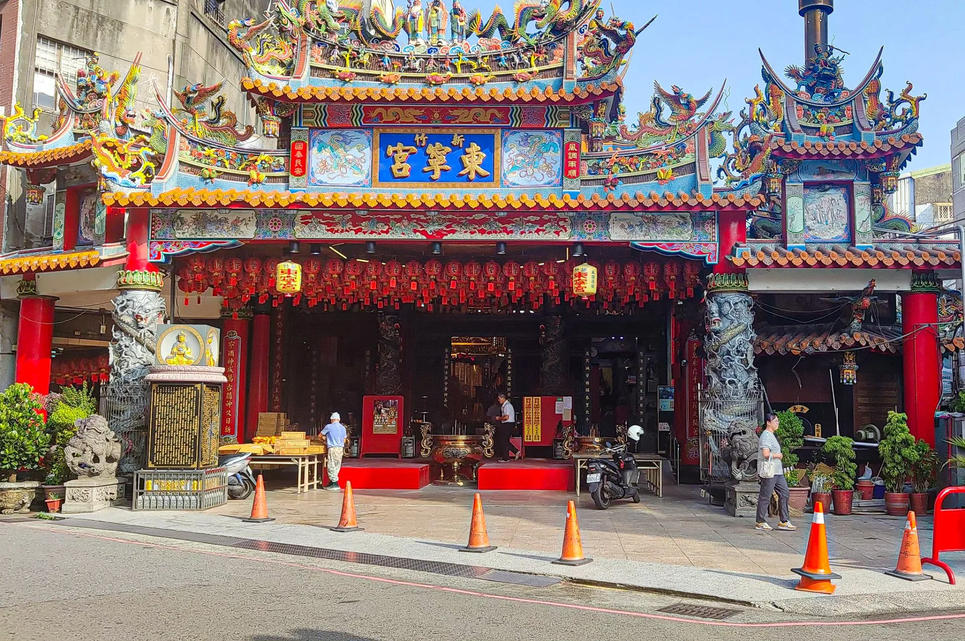李慎彝酷愛建廟,新竹東寧宮的前身「東嶽廟」的規劃,都與他有關。陳權欣攝