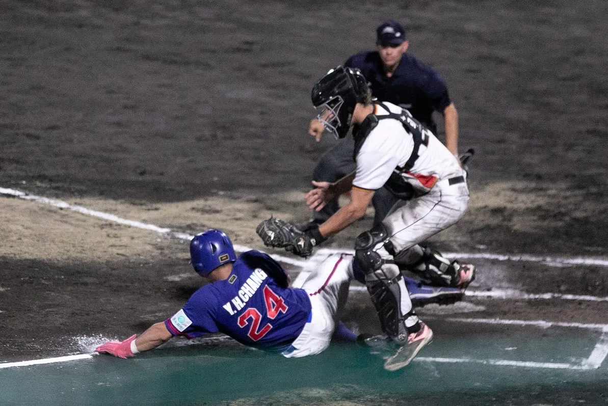 U18世界盃棒球賽台灣隊以預賽戰績4勝1敗，晉級超級循環賽。中華棒協提供