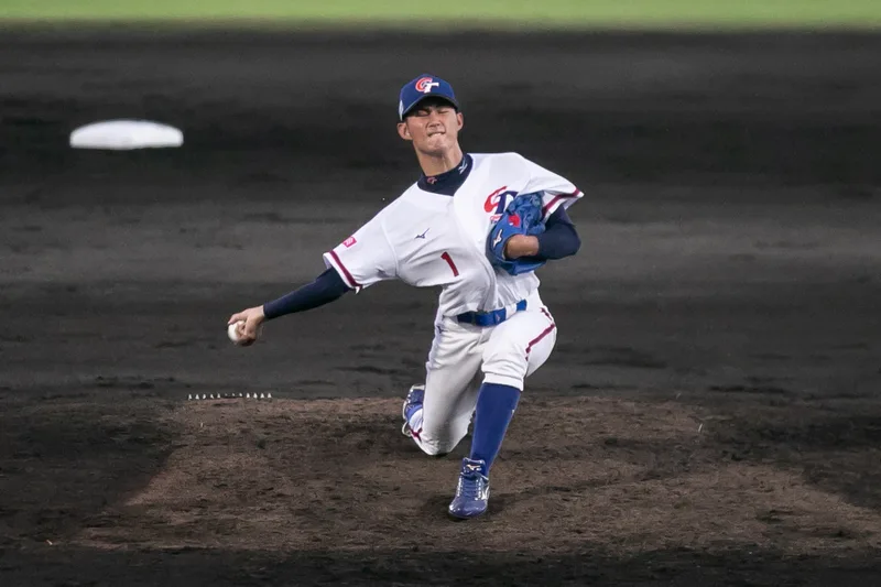 台灣隊先發投手「綠島潛水艇」陳世展將先發對戰波多黎各。中華民國棒球協會提供