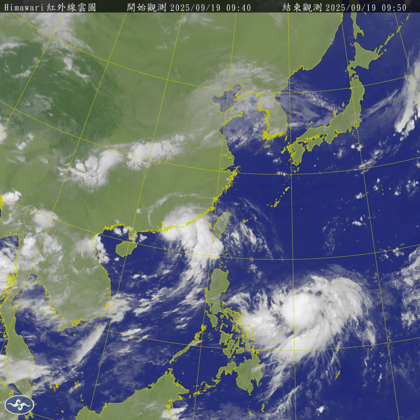 昨天北太平洋西部生成三個颱風。分別是：米塔、樺加沙、浣熊。