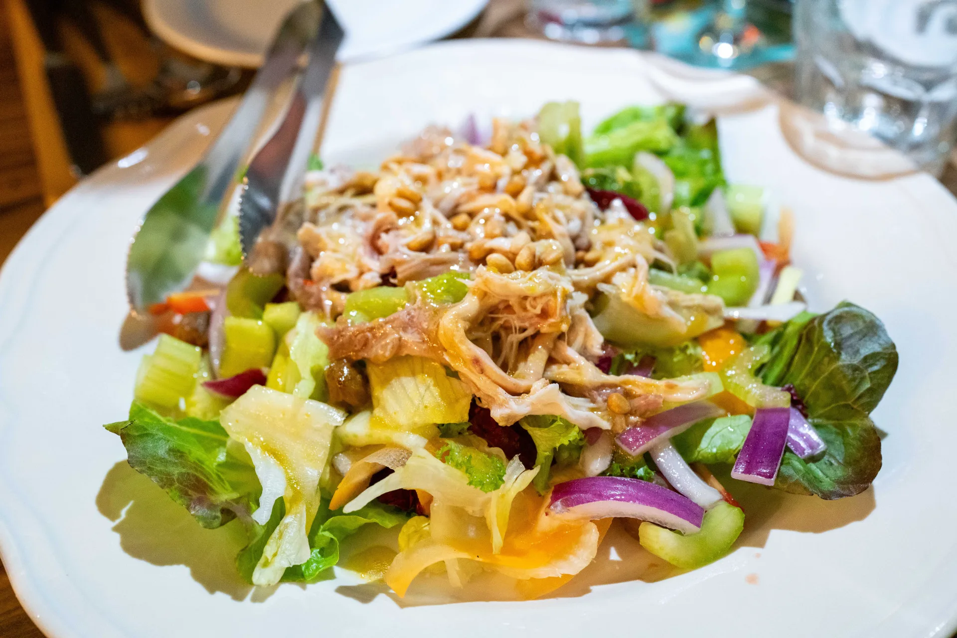 夏的火燒雲。韌韌。老母雞。桔醬 (Insalata di Gallina con Salsa di Kumquat)。李台源攝
