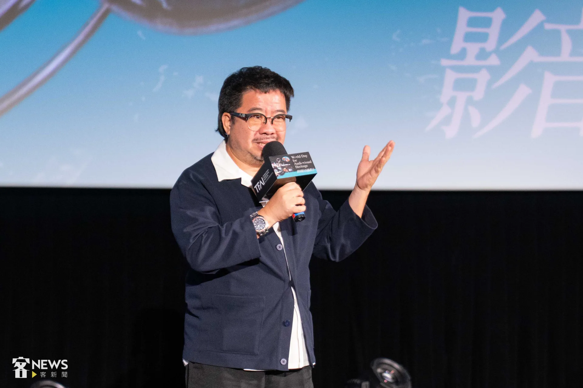 國影中心董事長褚明仁指出,藉由響應「世界影音遺產日」,希望彰顯重視影視音產品。李台源攝