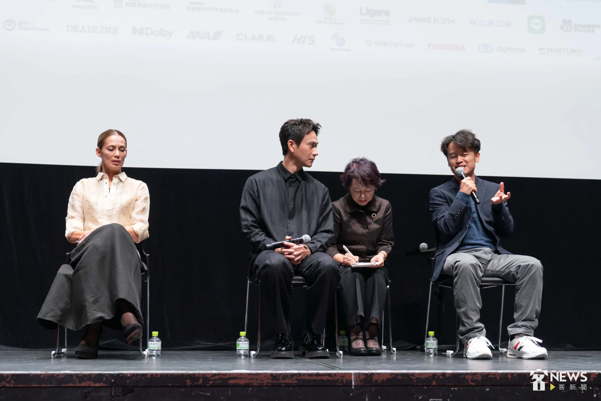 當電影放映完,劉冠廷、艾奎諾與唐福睿三人走上舞台,接受觀眾詢問。李台源攝