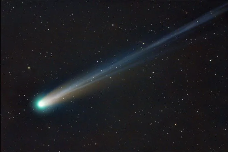 今年最亮彗星萊蒙彗星,由彗星觀測者Cipolat Bares Alessandror於10月13日拍攝。台北天文館提供