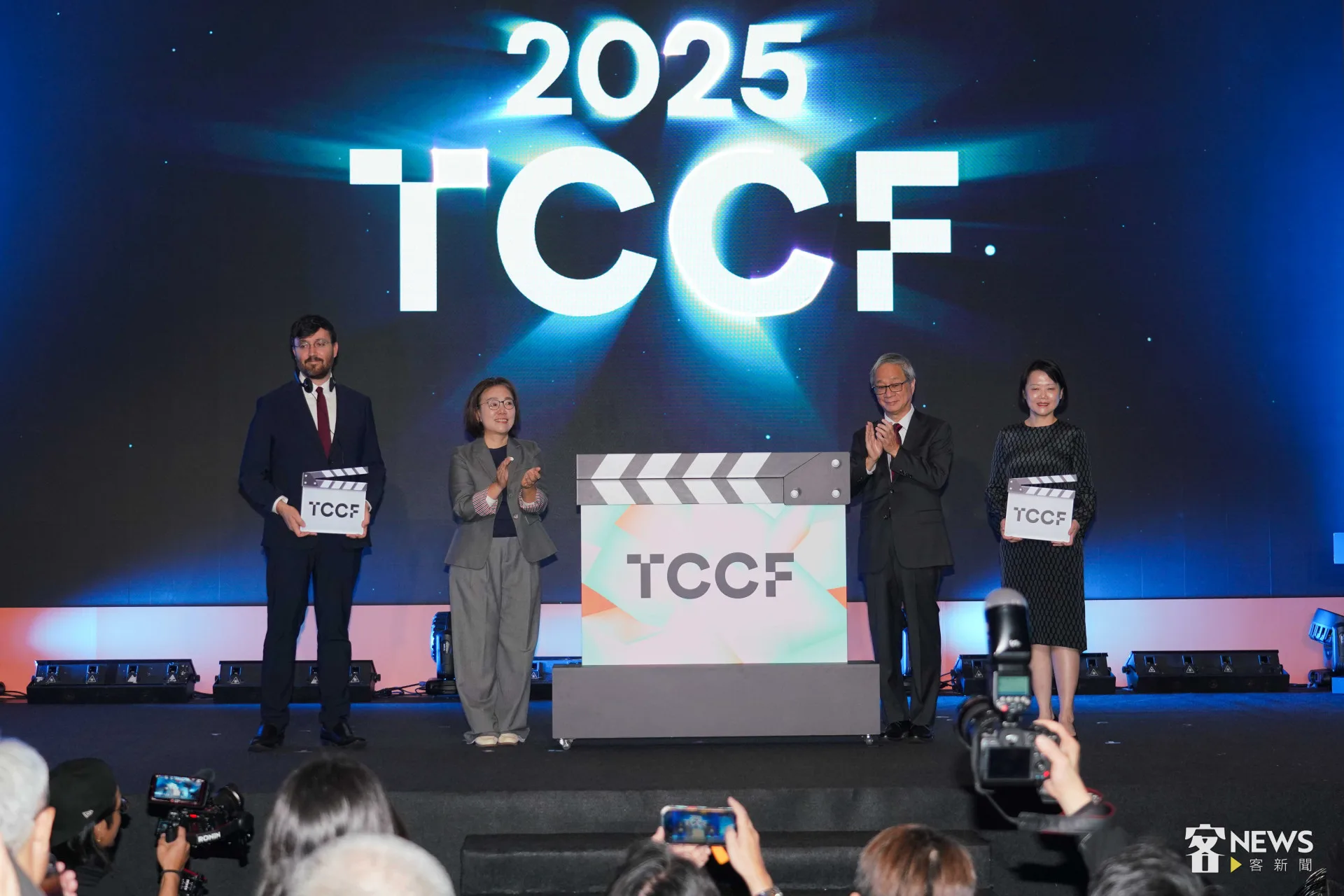 2025TCCF創意內容大會今天在南港展覽館二館開幕,展開為期三天的活動。李台源攝