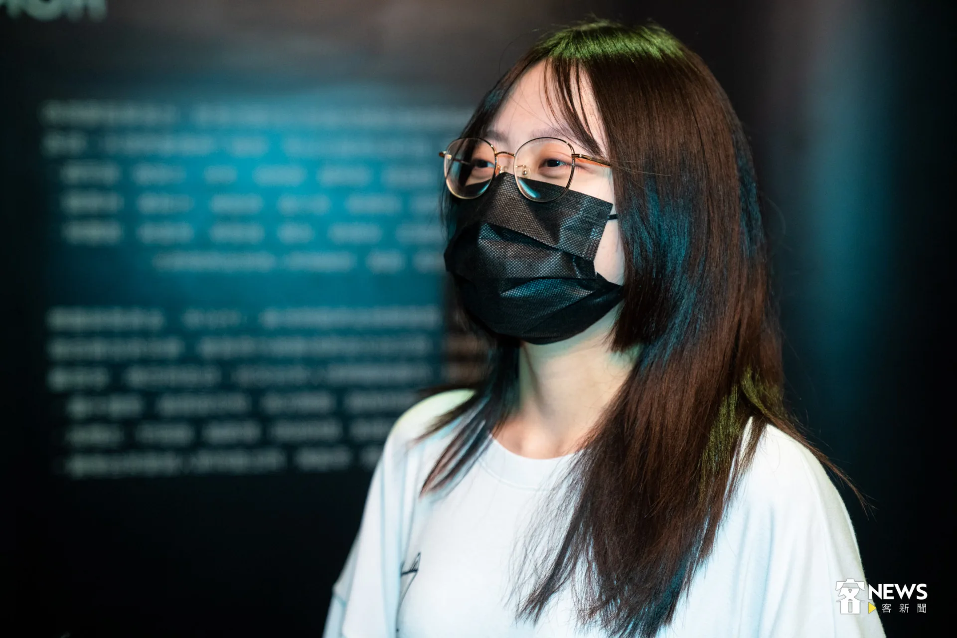 袁小姐與我們分享這部電影十分感動，邊說邊落淚。朱愷元攝