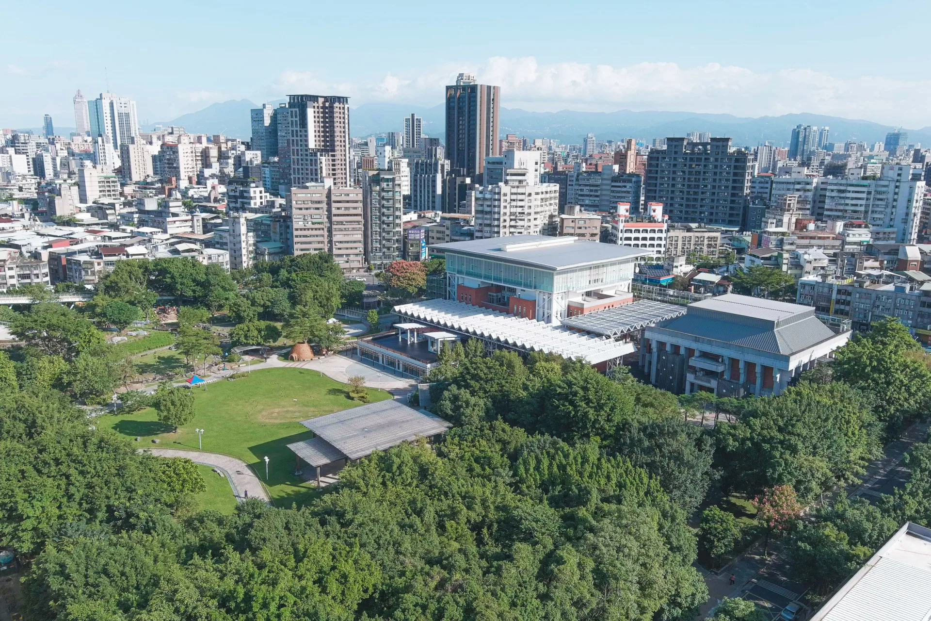 客家文化公園空拍圖。北市客委會提供
