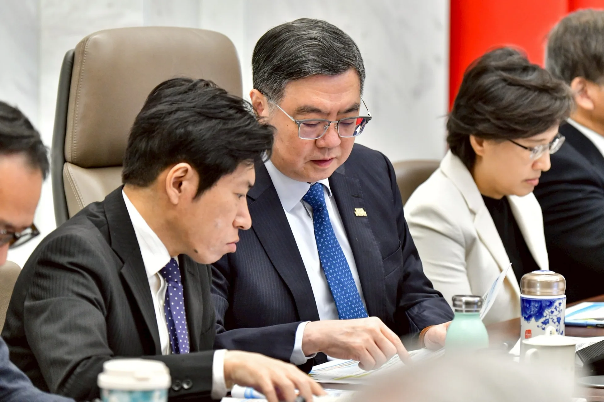 行政院長卓榮泰今(4)天主持行政院院會。行政院提供