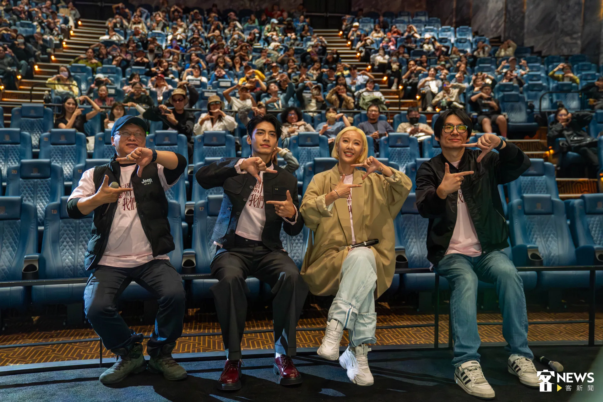 《那張照片裡的我們》今天舉行試映會，導演與演員們分享拍攝心路歷程。范修語攝