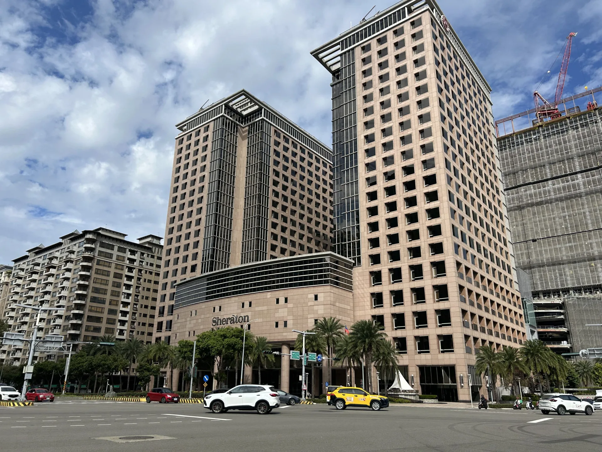 竹北喜來登飯店成為新竹縣的新地王。竹縣府提供