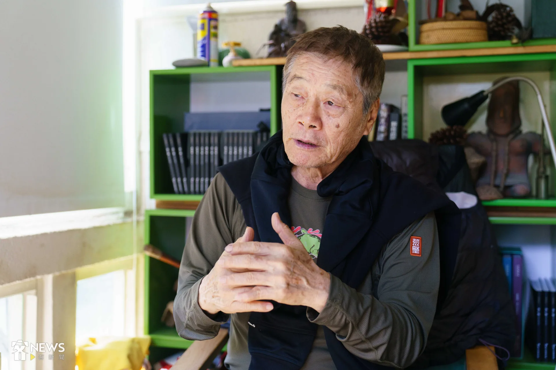 撇除外在的讚譽和「自然書寫作家、生態攝影家」等頭銜,徐仁修笑稱:「我還是哲學家,是梭羅的信徒。」李台源攝