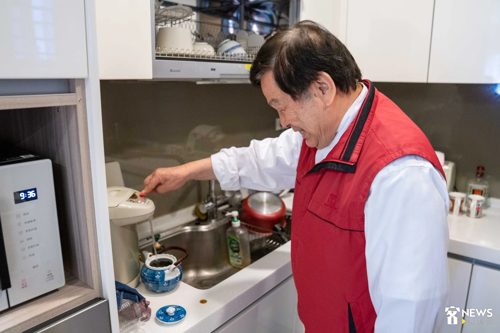 2025「客家終身貢獻獎」得主、85歲的張永西,待人親切、沒有架子。范修語攝