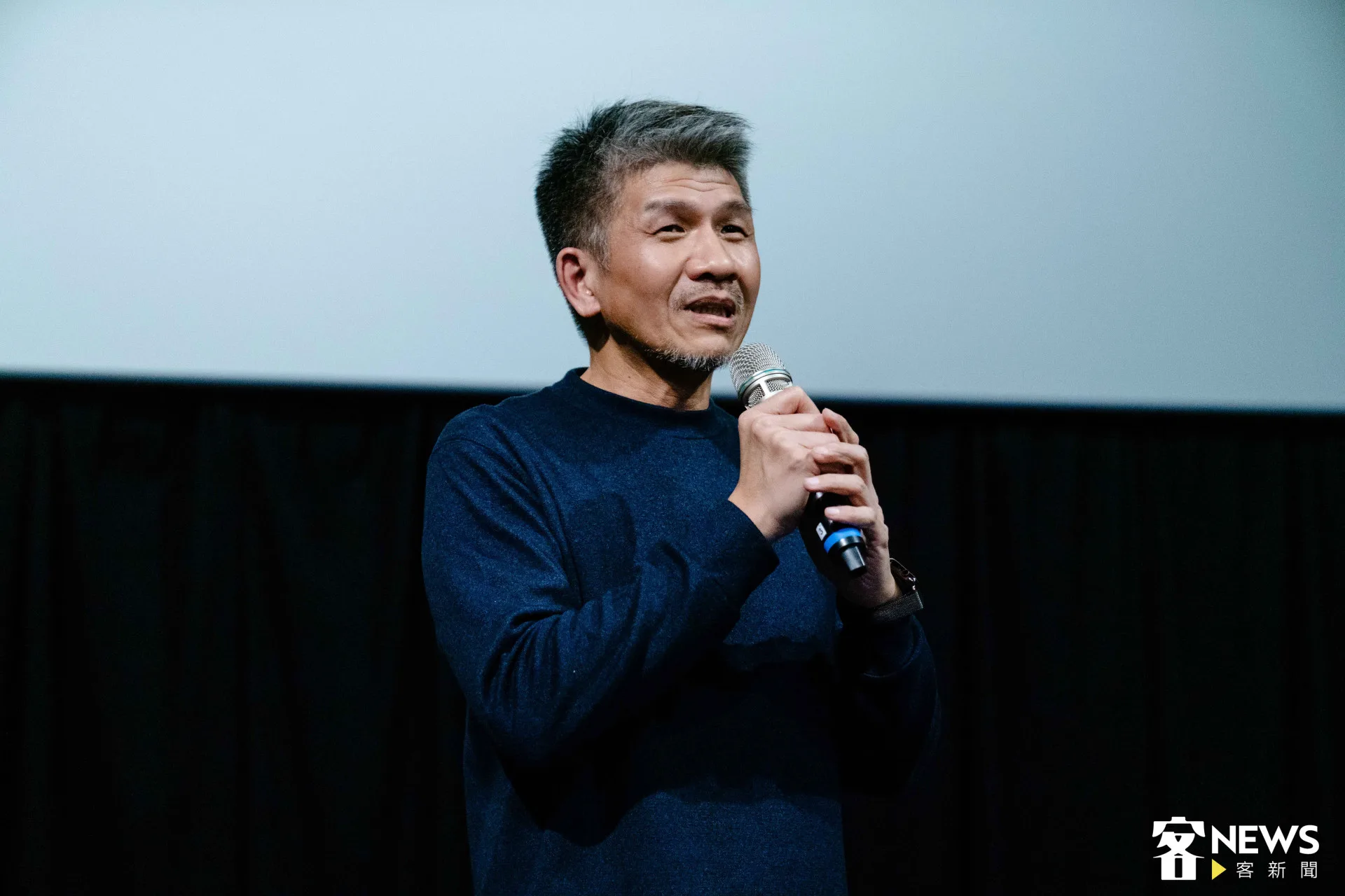 客傳會總經理莊勝鴻表示這部作品製作過程經歷了許多努力,十分感謝南部鄉親到場觀影。朱愷元攝