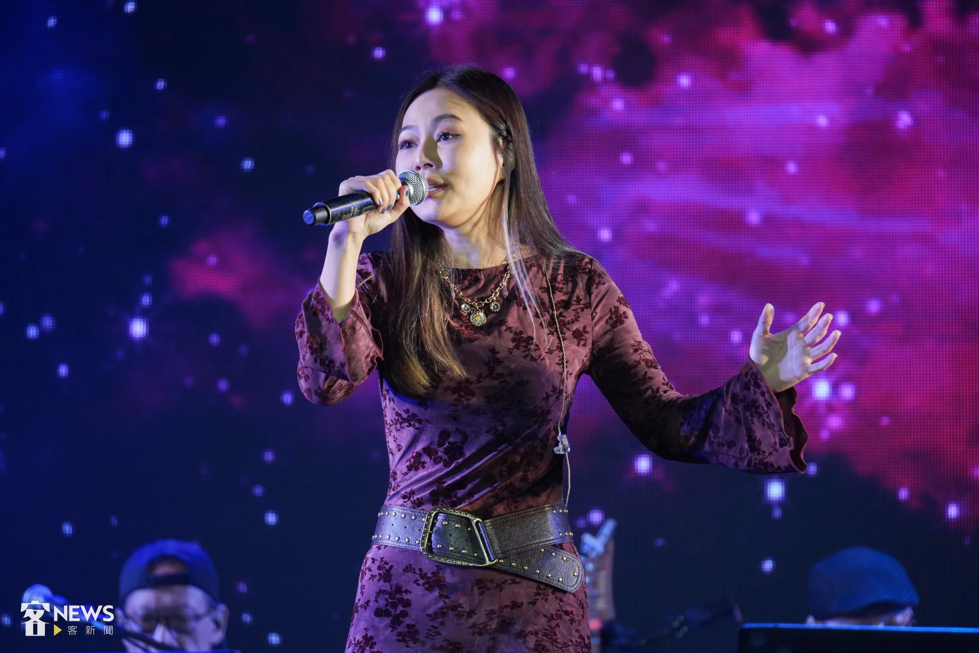 歌手林沛蕎再次參加全球客家流行音樂大賽。李台源攝