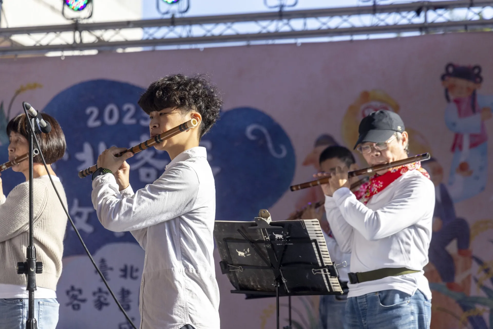 客家書院中國笛演奏。北市客基會提供