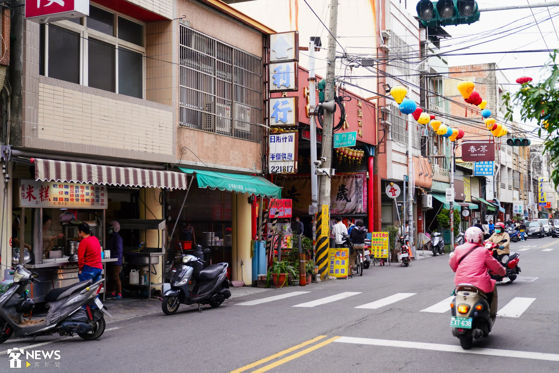 永靖永安宮周遭,許多店家都是下午才開始營業。朱愷元攝
