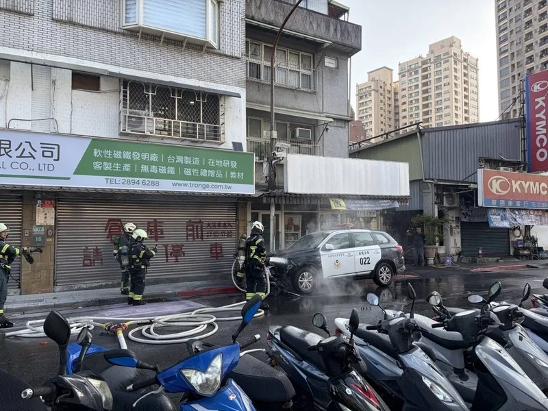 北市北投巡邏警車故障自燃　無人受傷肇因待查