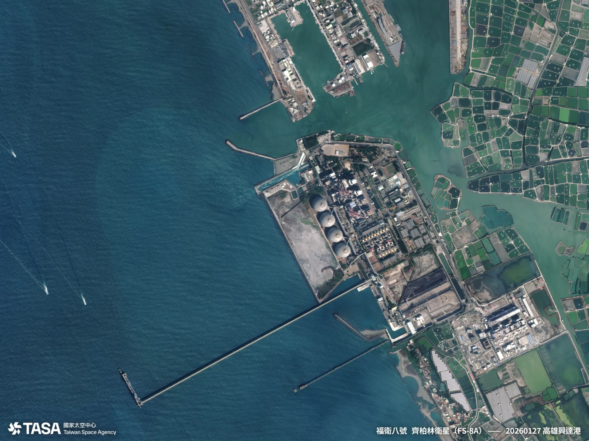 國家太空中心(TASA)展示福衛八號第一波影像成果。TASA提供